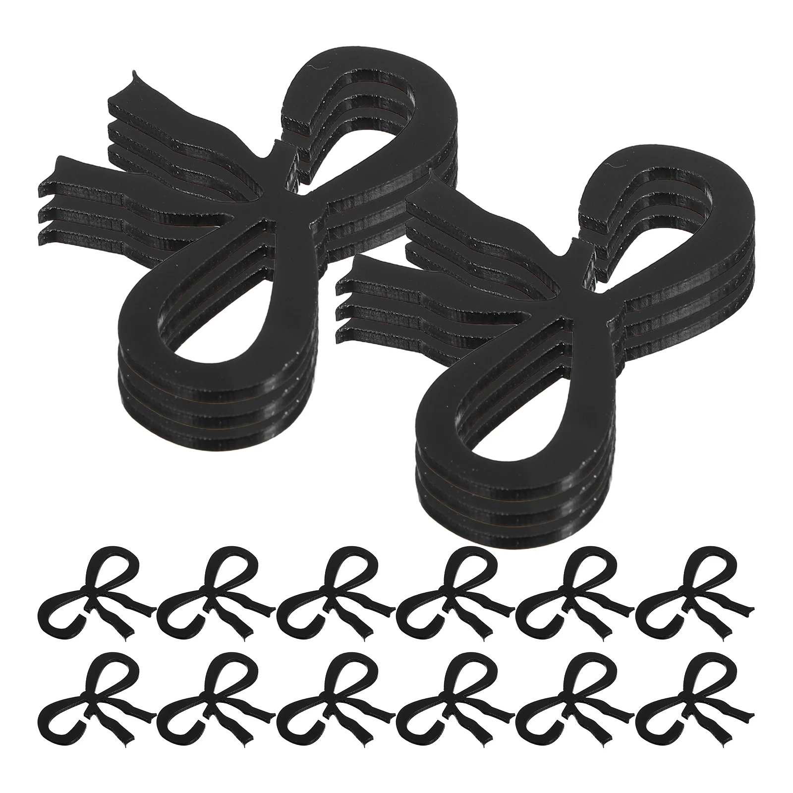 

25pcs Acrylic Bowknot Drink Wine Charms Decorative Markers For Weddings Birthdays Parties Reusable Lightweight Elegant