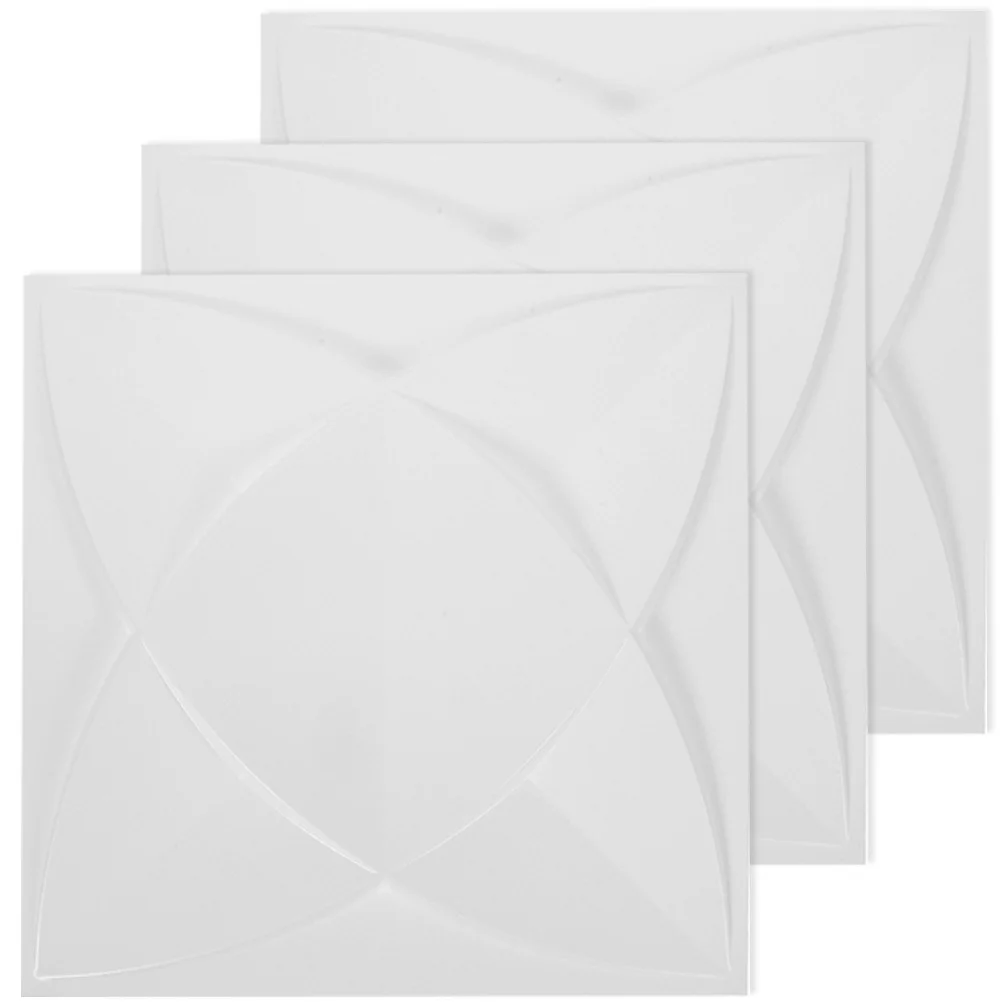 

3Pcs 3D Wall Panels PVC Solid Material Durable Decorative Wall for Wedding Party Room Office Restaurant Background