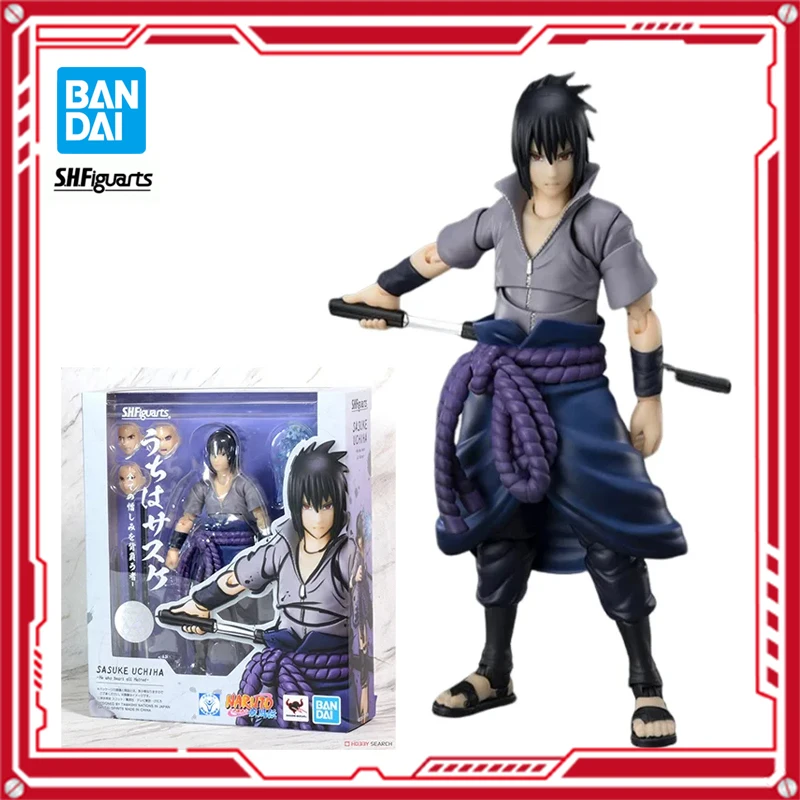 

In Stock Bandai S.H.Figuarts NARUTO Uchiha Sasuke Original Genuine Anime Figure Model T S.H.F Toy Action Figures Collection Doll