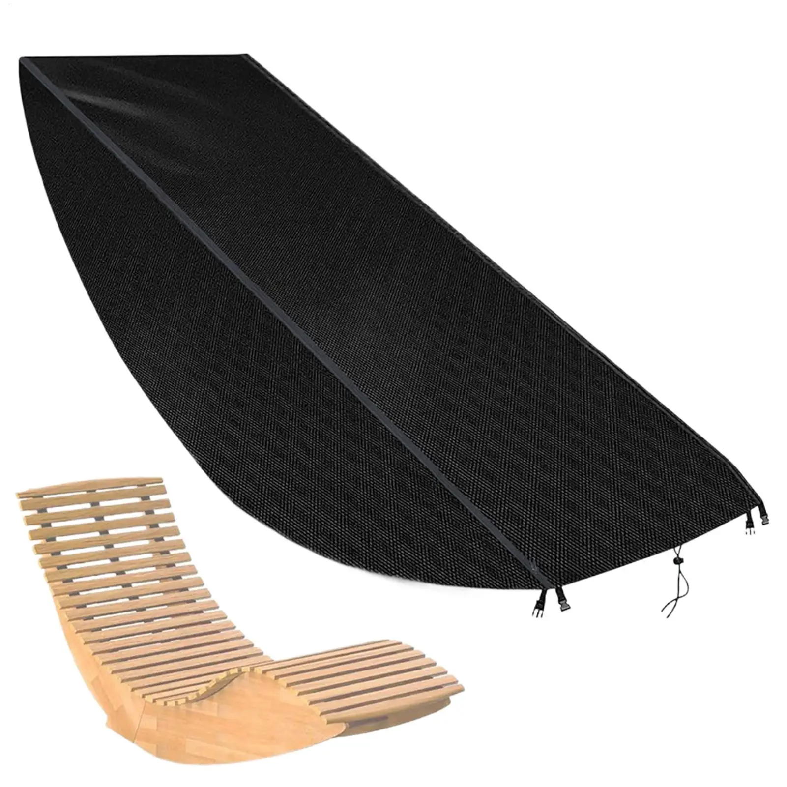 Lounge Chair Outdoor Cover 210D Waterproof Seat Guard Pool Chair Covers for Indoor Patio Beach Pool Lawn Garden Sun-Blocking