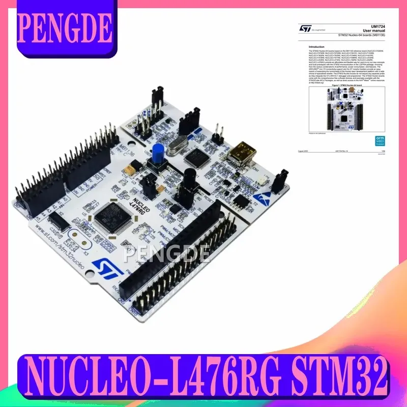 NUCLEO-L476RG STM32 Nucleo-64 development board with STM32L476RGT6 MCU supports Arduino and ST morpho connectivity