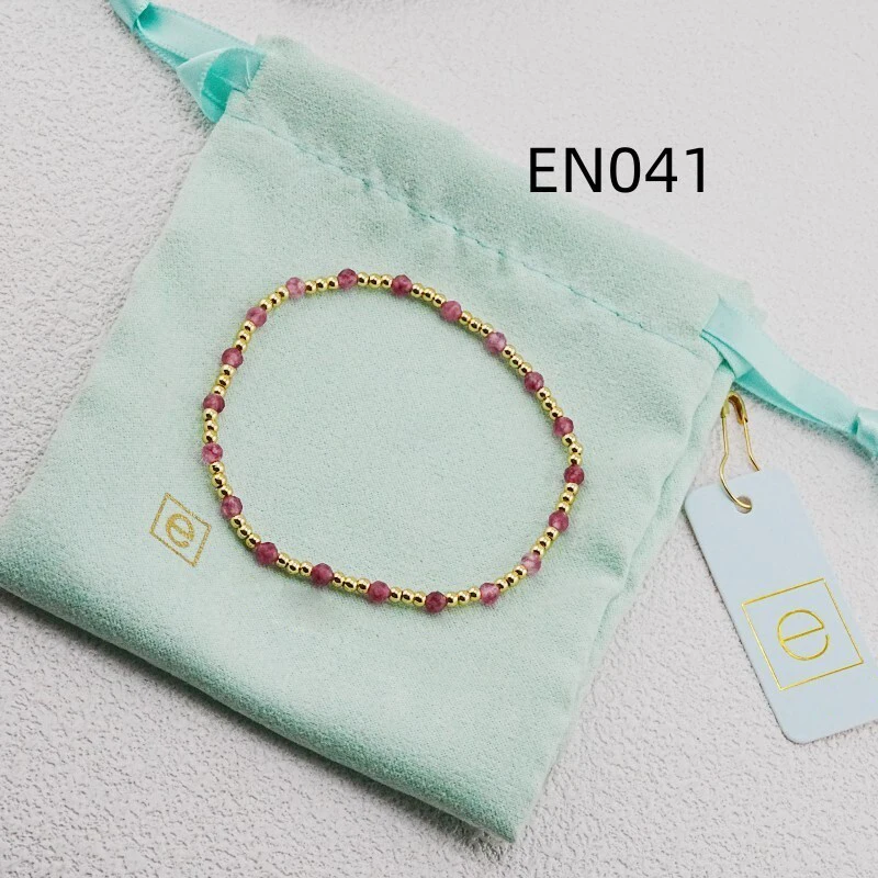 

VKVVA Fashion Jewelry Pink Natural Stone and Gold-plated Bead Bracelet for Women Birthday Gifts, Unique Gift