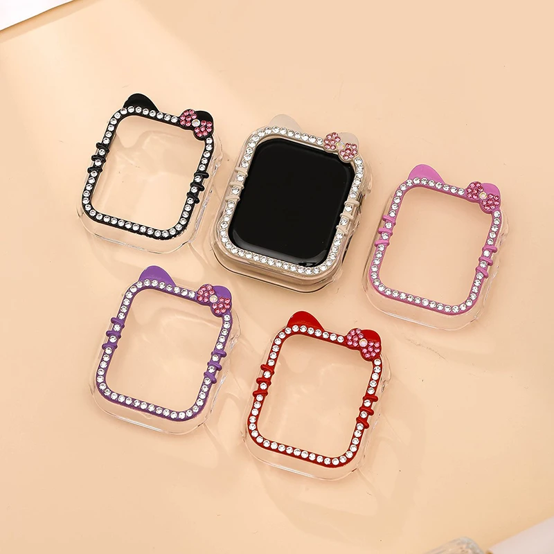 Diamant-Hülle für Apple Watch 11 10 Gehäuse 42mm 46mm 41mm 44mm 40mm 45mm Zubehör Bling Bumper Schutz iWatch Series 9 8 SE 7 – Detail 6