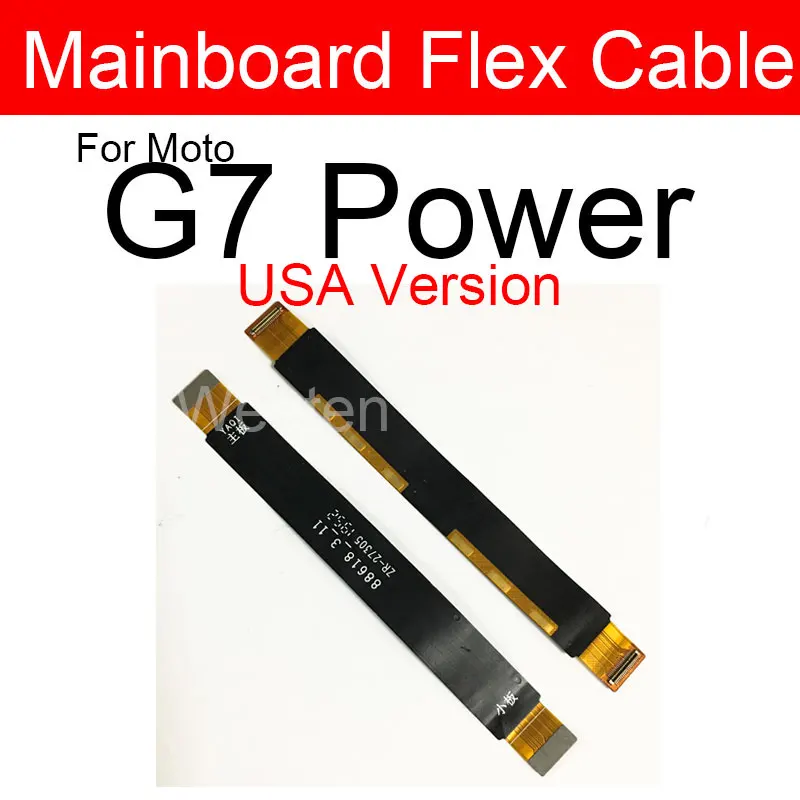 LCD Motherboard Mainboard Flex Cable For Motorola Moto G4 G5 G6 G7 G8 G9 Power Play Plus Main Board Flex Cable Replacement Parts