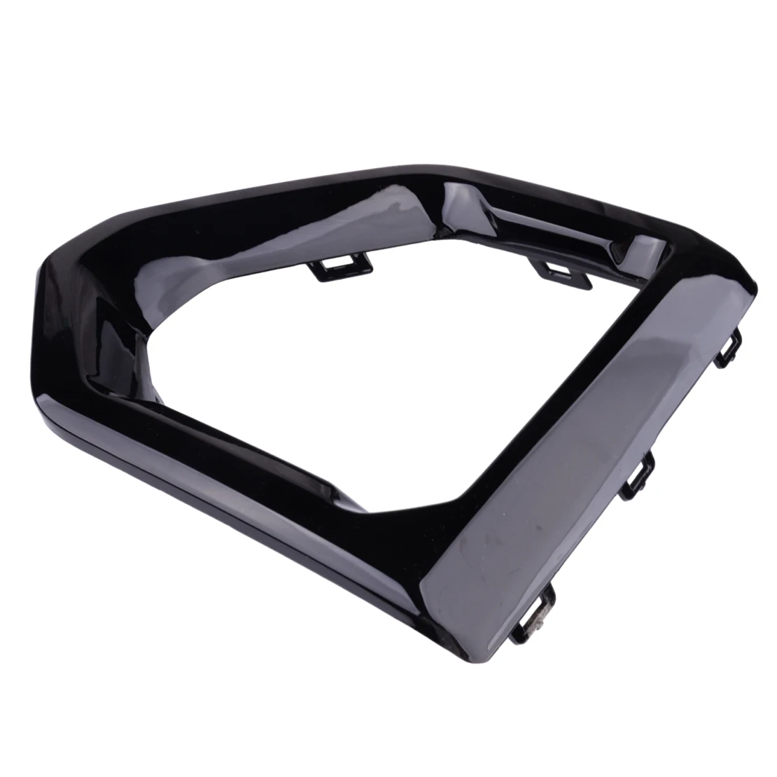 84176753 Left Front Fog Light Outer Bezel Cover Trim Fit For GMC Sierra 1500 Denali SLT AT4 2019 2020 2021 Glossy Black