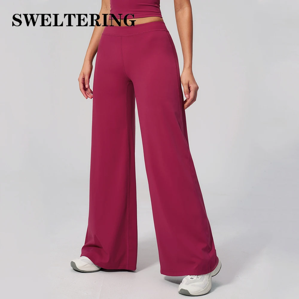 

High Waist Yoga Pants Women's Sports Flared Trousers Fitness Running Hip Lift Pants Female Highly Elastic Gym Workout Leggings