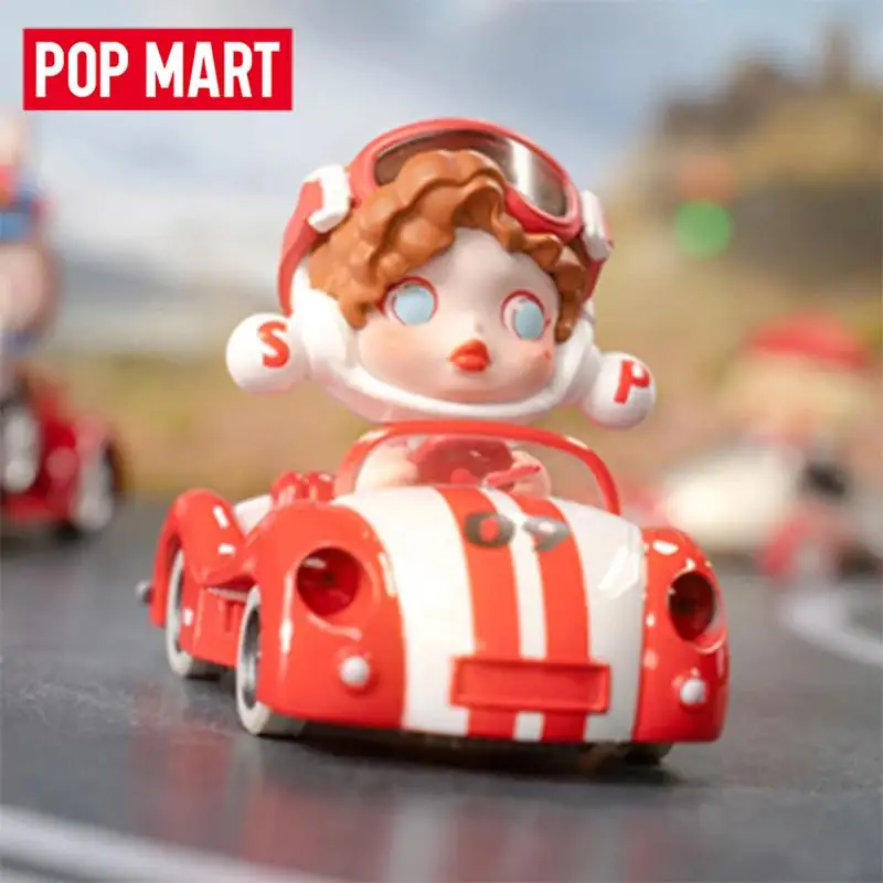 

POP MART POPCAR Super Track Series Blind Box Mystery Box Toys Kawaii Ornaments Figurines Home Decor Desktop Model Dolls Gilrs