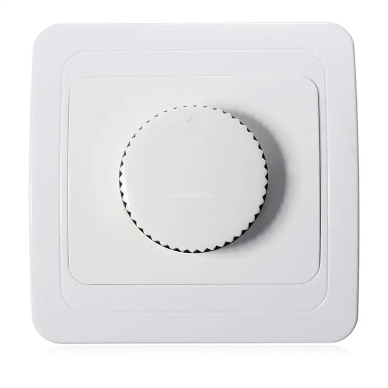 Rotarys Dimmer Light Switches for Dimmable LED White Plate Decorative Kitchen Interior Wall Face Plate Light Dimming