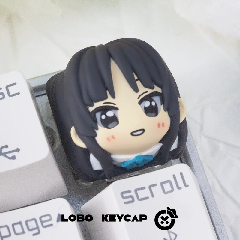 K‑ON! Anime Peripherals Hirasawa Yui & Akiyama Mio Personalized Resin ESC Keycap, Mechanical Keyboard Decor Otaku Surprise Gift view 4