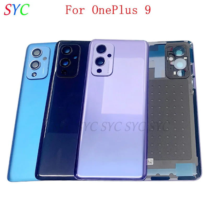 

Original Rear Door Battery Cover Housing Case For OnePlus 9 Back Cover with Camera Lens Logo Repair Parts