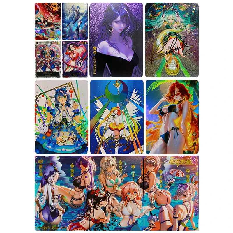 

Japanese Anime Goddess Story Boa-Hancock Hyuuga Hanabi Luo Tianyi Collectible Cards Christmas Birthday Gifts Children's Toys