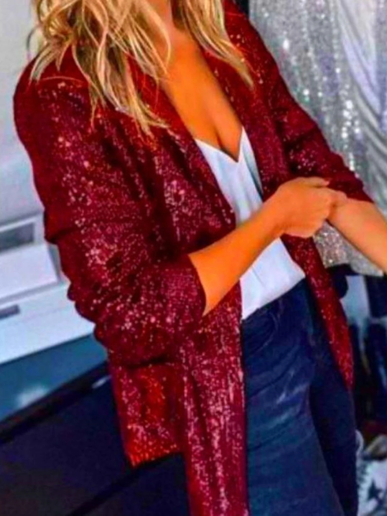 Casual Long Sleeve Straight Tube Armored Suit Body-Fitting Style No Decoration Women's Top Wear Fashion Clothing