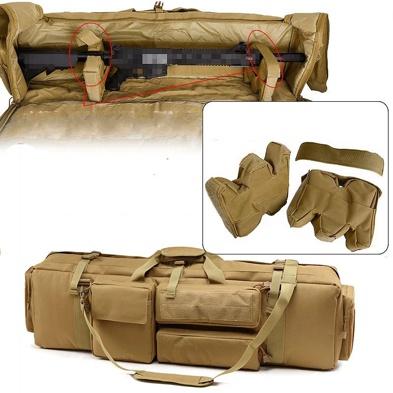 

Тактическая сумка для оружия M249 Heavy Duty из оксфорда 1000D с плечевым ремнем для страйкбола, пневматического оружия, пейнтбола