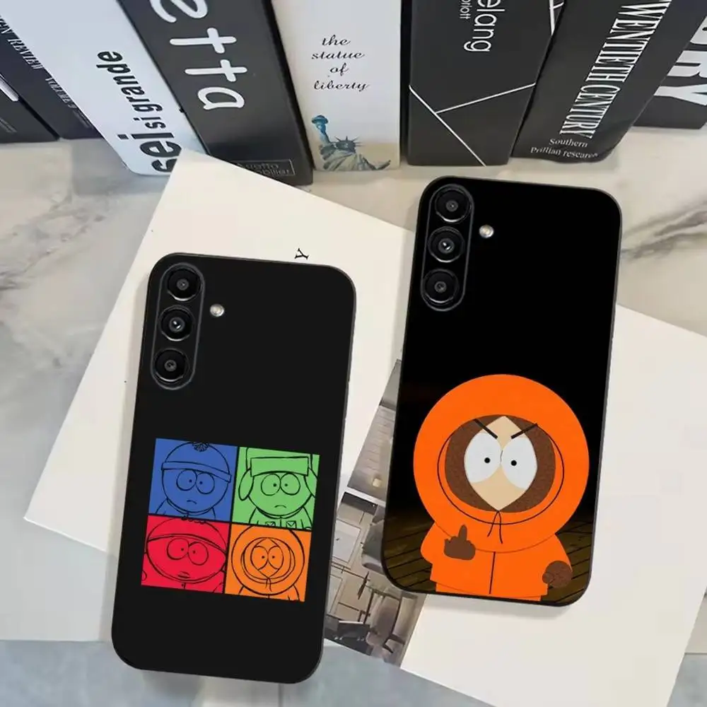 

Cartoon S-South-P-Park Phone Case For Samsung Galaxy A20,A21s,A22,A31,A32,A52,A53,A72,73,A80 Soft Black Cover