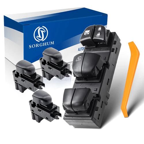 SORGHUM 25401-3SH0A 25411-1KL5A interruptor de ventanilla eléctrica principal y pasajero para Nissan Juke Altima Tiida Sylphy x-trail Qashqai Rogue