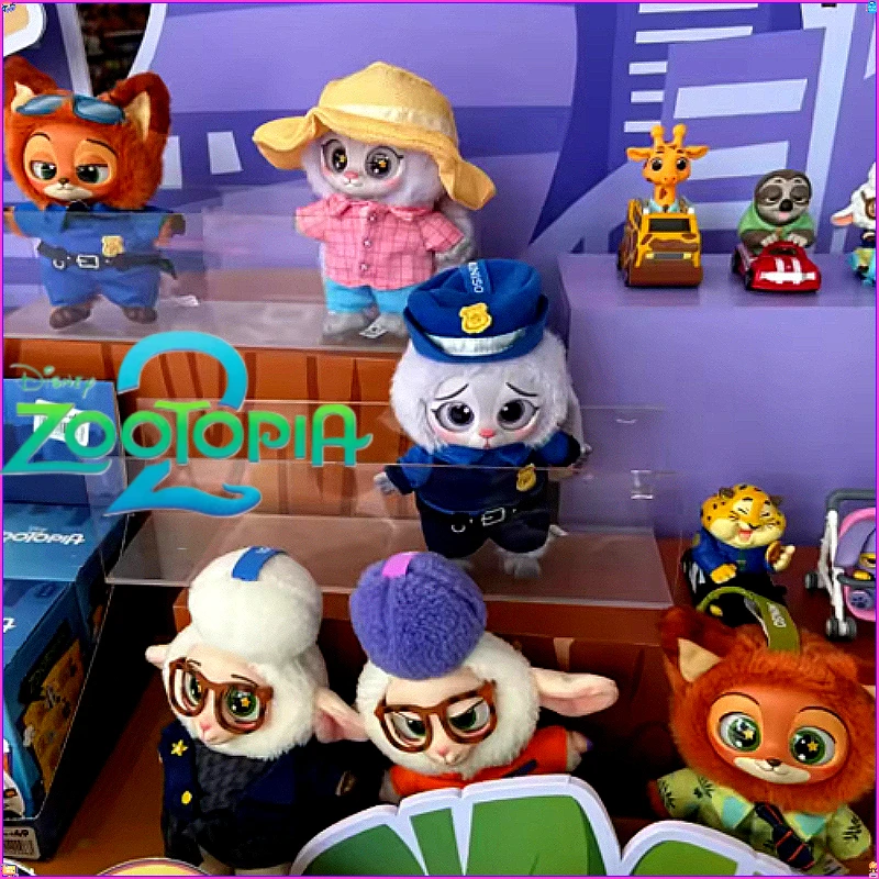 

НОВАЯ виниловая серия Disney Zootopia, слепая коробка, милый персонаж мультфильма, виниловая плюшевая сумка, подвеска, игрушка, кукла, модный рождественский подарок