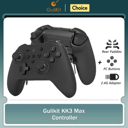 Controlador GuliKit KK3 MAX NS39 KingKong 3 Gamepad con joysticks de efecto Hall y disparadores para Windows Nintendo Switch Android iOS