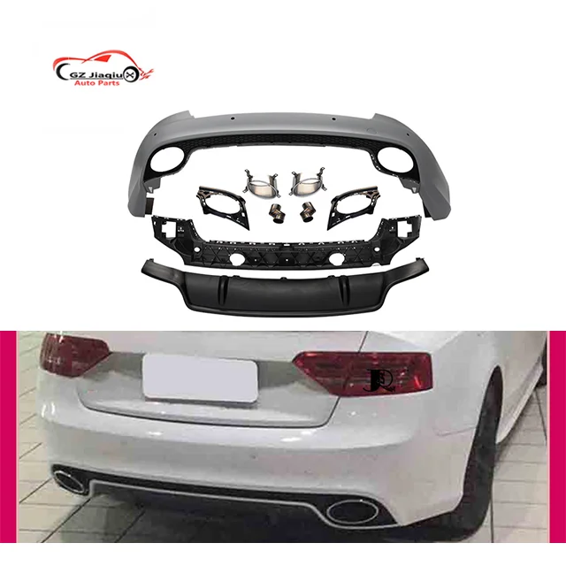 Professional Upgrade Model 08-16 Rear Bumper Surround for Audis A5 Dedicated RS5 Retrofit with New Condition