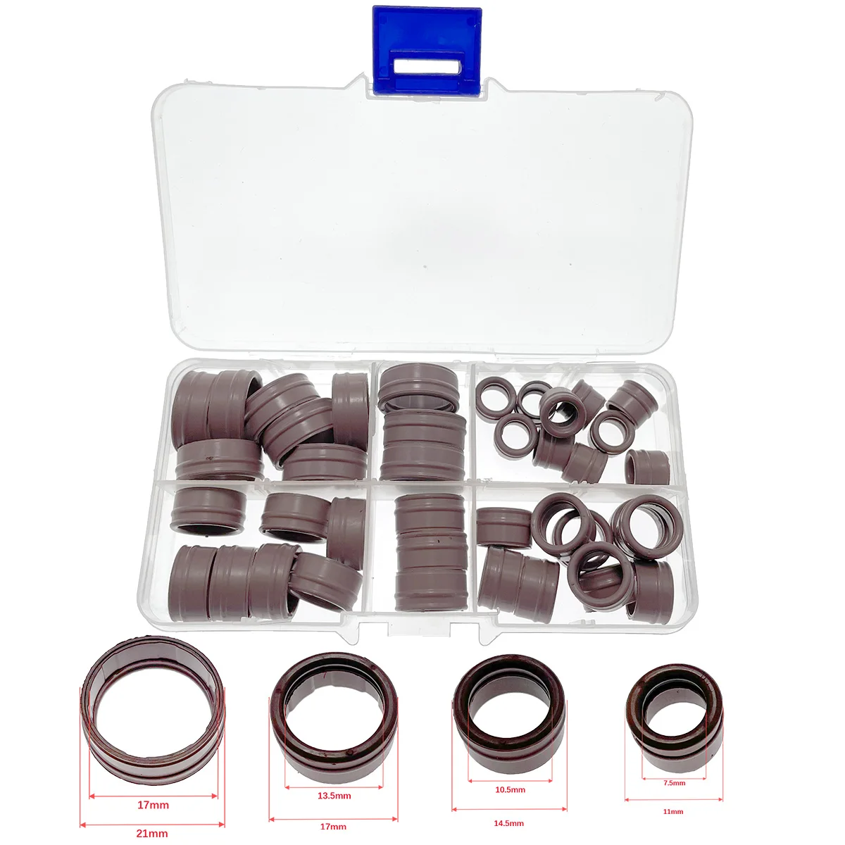 Free Shipping, 40 Pieces Air Conditioning Pipe Joint Sealing Rubber Ring for Renault, Seal O-Ring for Renault A/C
