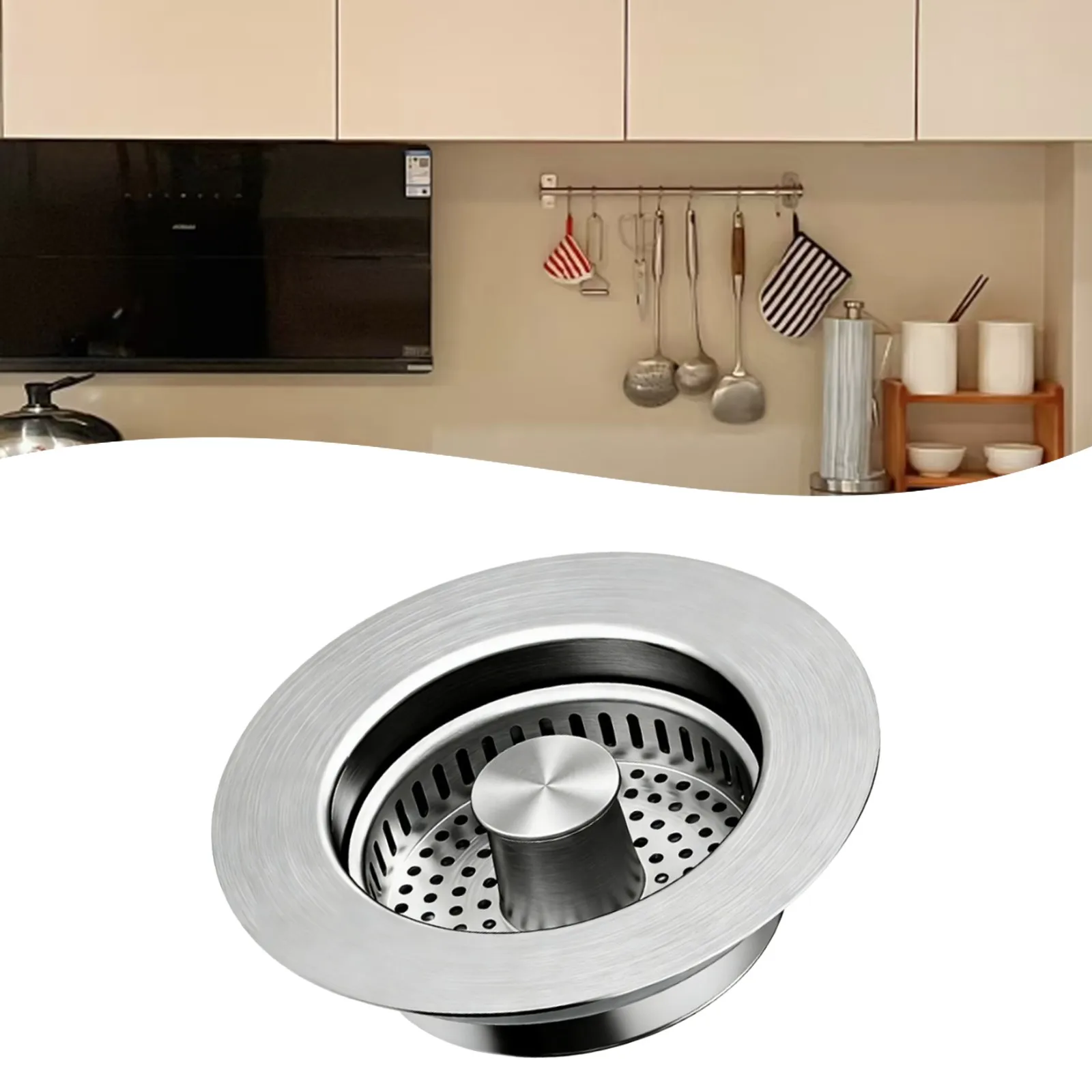 

1/2 шт. съемный фильтр-корзина для кухонной раковины, сетчатый фильтр-пробка для слива, уловитель отходов для напольного слива на кухне