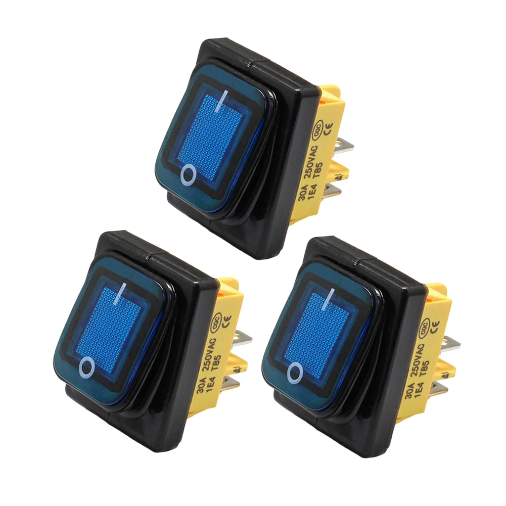 15A Toggle Switch Rocker Switch Marine Environment 220V Voltage Built-in Waterproof Frame Extended Service Life