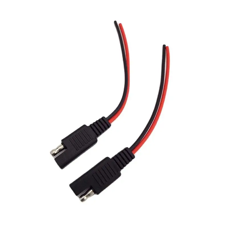 2PCS/Set DIY SAE Power Automotive Extension Cable 18AWG 10CM Solar Battery Plug Wire SAE Connector Cable Q1