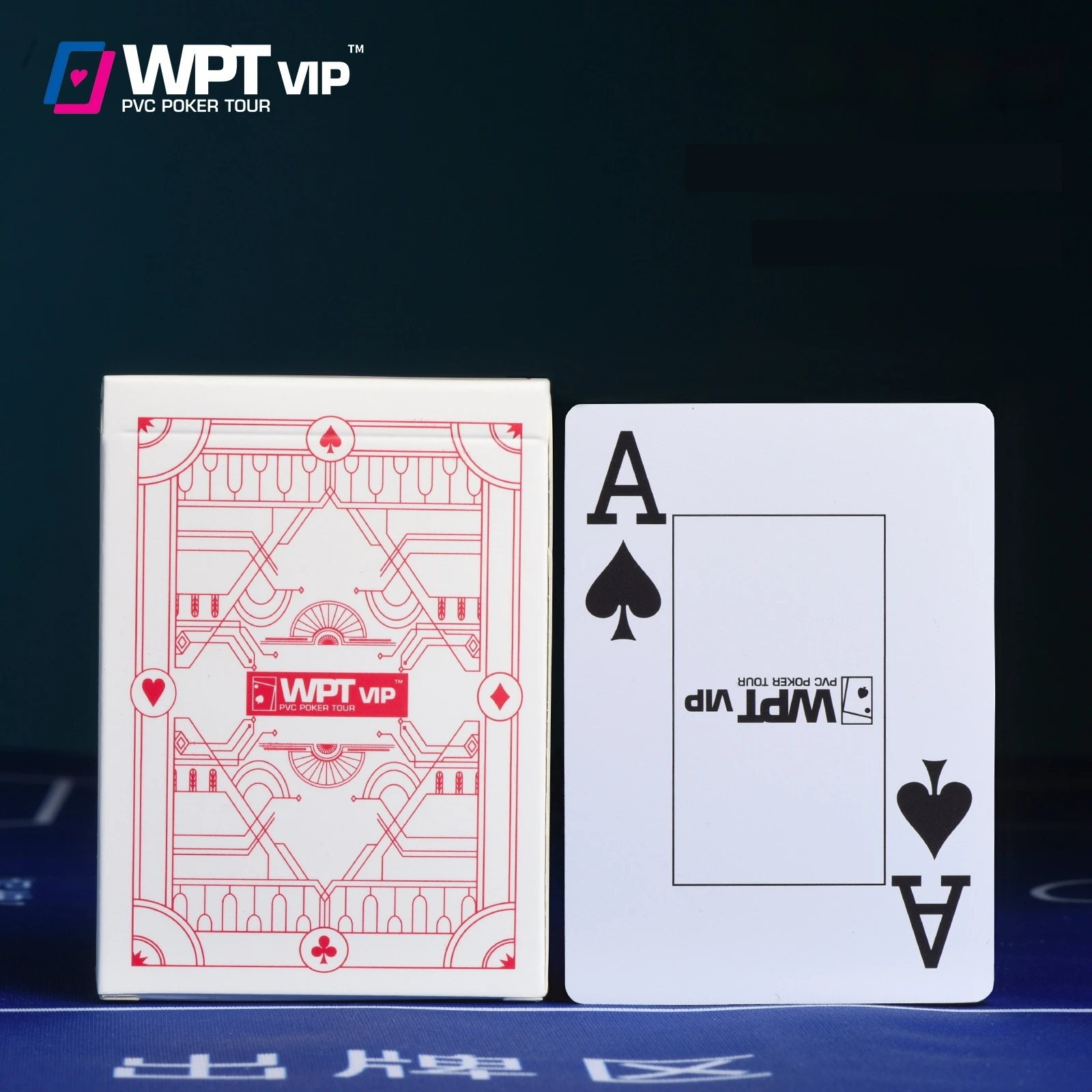 Red/Blue Texas Hold'em Poker Cards Competition Special Hard High-Grade Plastic Wide Cards Waterproof Anti-Fold Matte PVC Poker