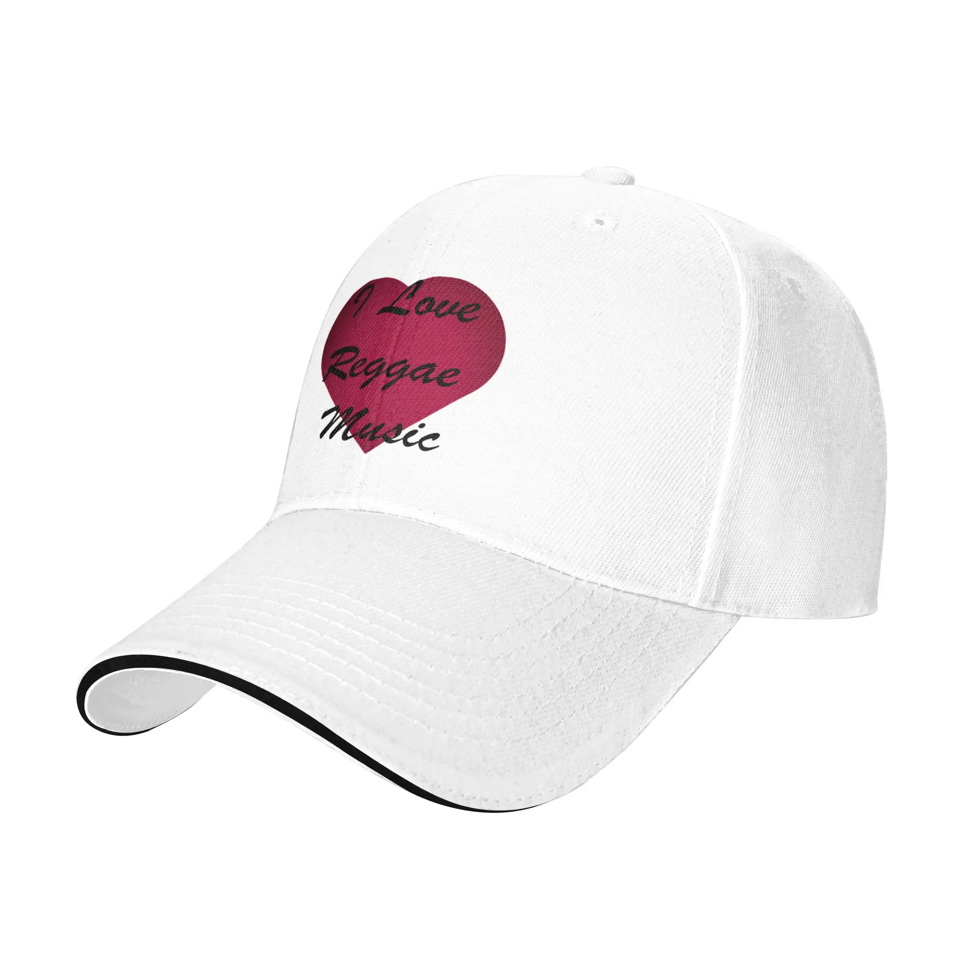 I love Reggae music stickers Gift For Children Men Women A Baseball Cap Hat