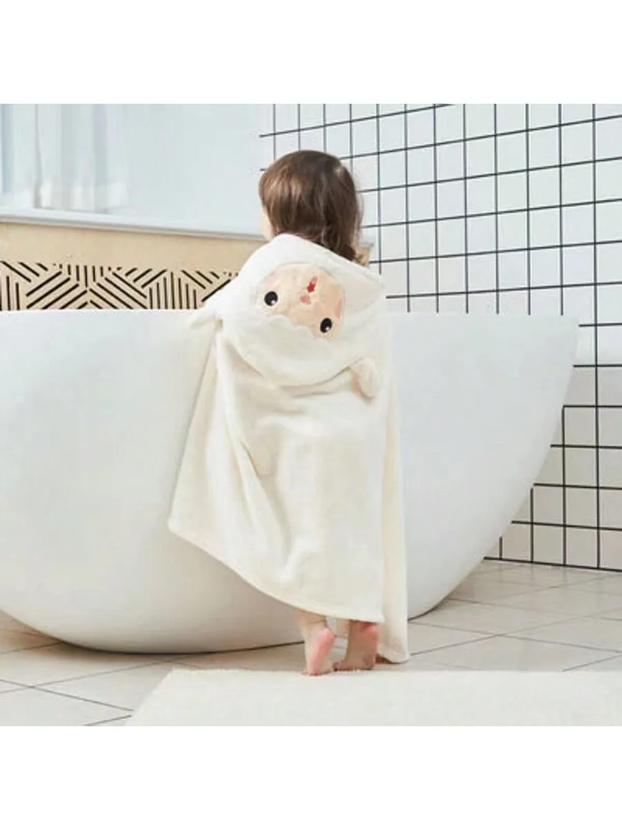 1 pack cartoon hooded children bath towel baby cloak bath towel bathrobe bathroom bath bedroom home robe beach bath towel availa