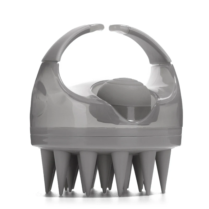 

STLF 2024 Latest Style Hair Scalp Scrubber Shampoo Brush with Dispenser Silicone Scrubber Hair Washing Brush