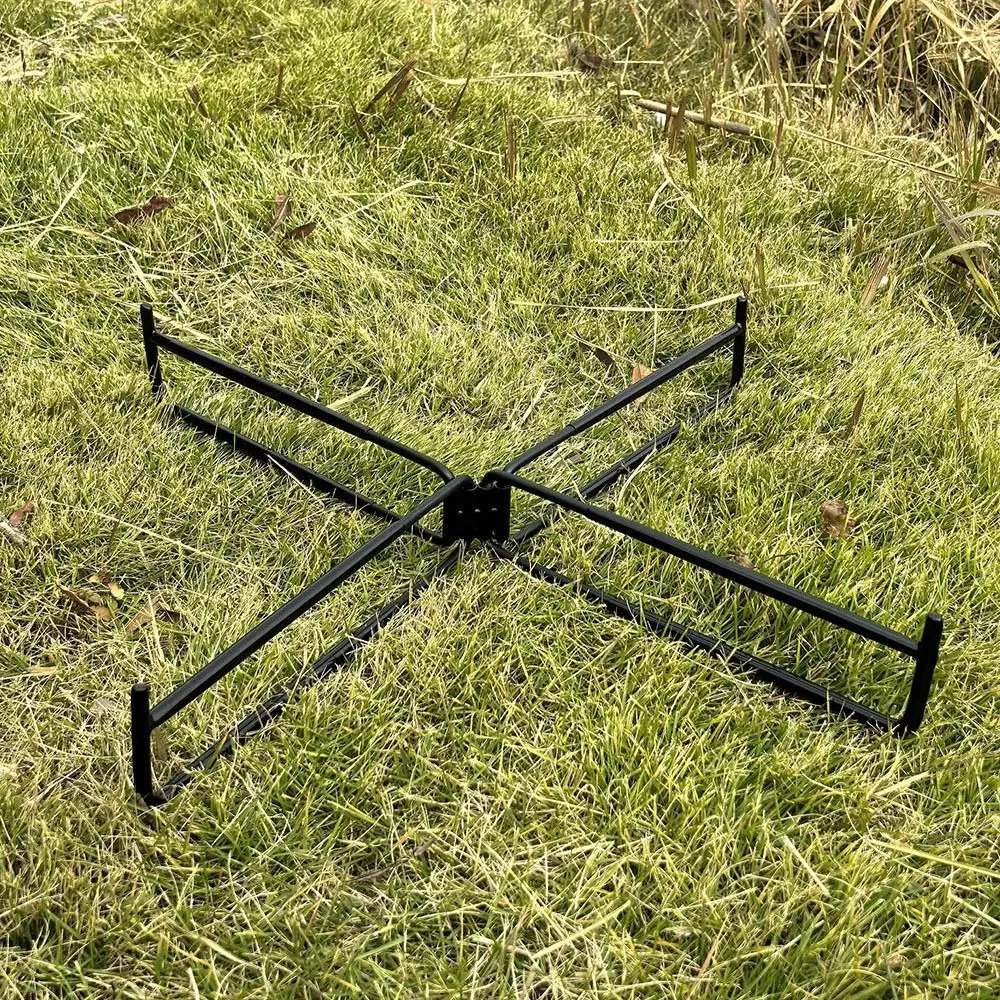 Foldable Camping Folding Storage Rack Multipurpose Light Weight Bucket Base Support Frame Iron Non-Slip Bracket