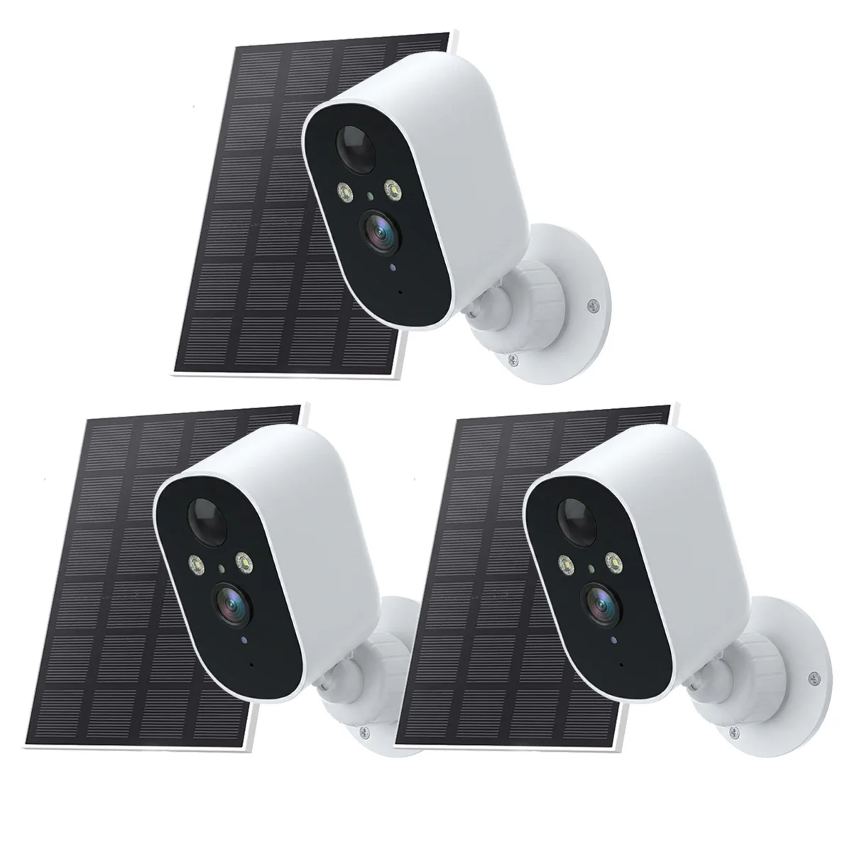 xvim-wifiカメラ-ワイヤレスソーラー電源カメラ-屋外用2k-hdソーラーバッテリー監視カメラ、pirモーションセンサー、ホームセキュリティ