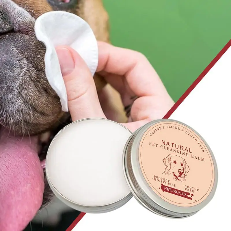 Dog Tear Stain Remover Balm Natural Safe Repel Tears Non-Irritating Balm Effective 30g Natural Balm For Relieve Eyes Discharge E