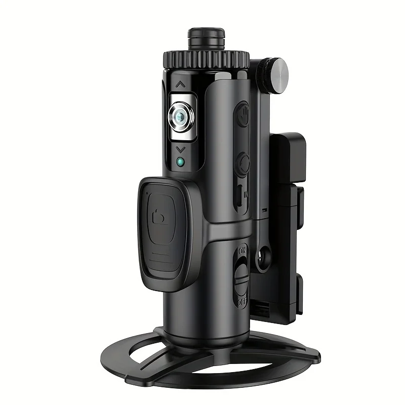 自動顔追跡三脚-360-°-回転顔ボディ電話カメラマウントジェスチャーコントロール、アプリなし、充電式バッテリー付き