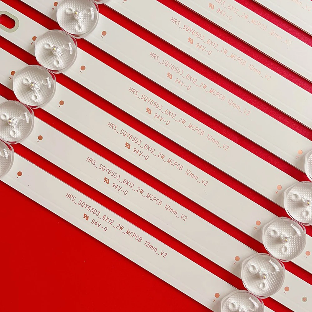 Faixa de luz de fundo LED para RTU6549-C, RNSMU6540, RNSMU6536, 12mm, V2, 12 PCs, 24PCs