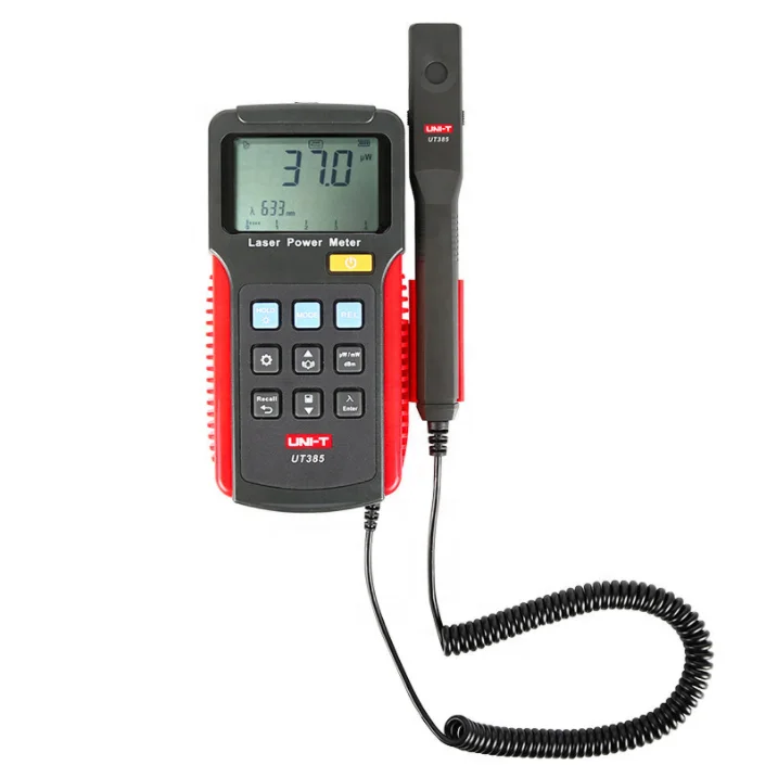 UT385 Laser Power Meter Power Analyzer Data Logger Laser Sensor Precision Power Measurement LCD Screen Display