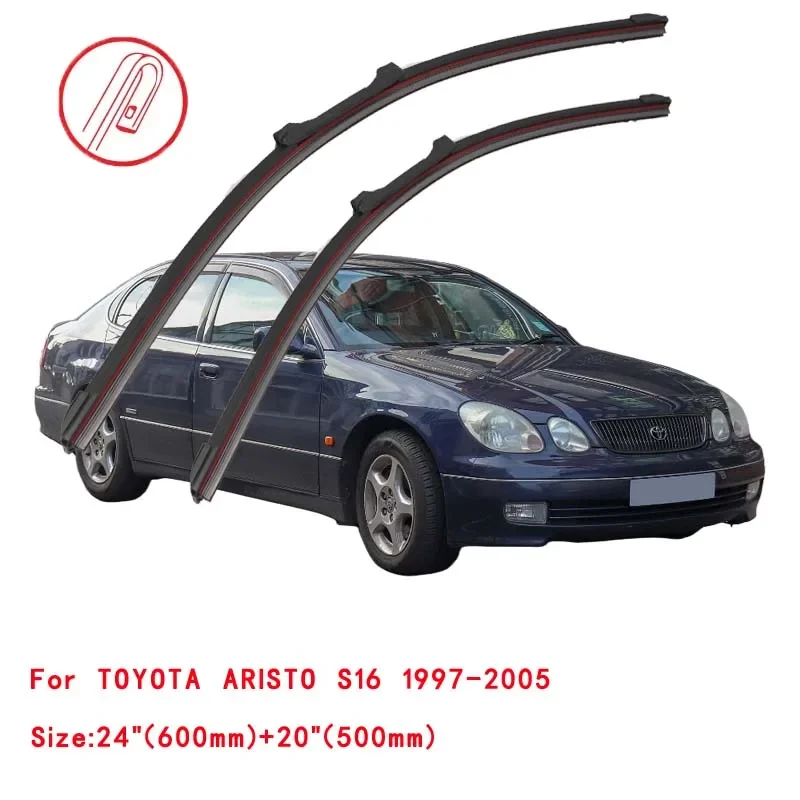 

For TOYOTA ARISTO S16 1997-2005 Car Windshield Wiper Blade Front Windscreen Washer Accessories Window Cleaning Replacement Parts