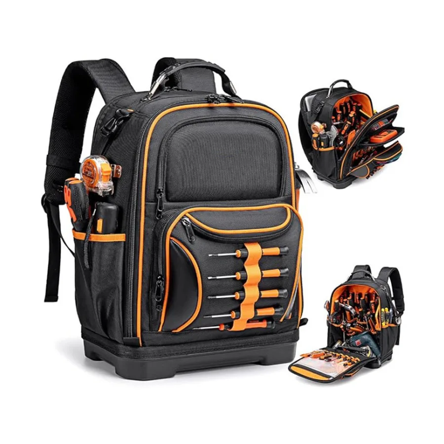 Wear Resistant Rubber Base Multifunctional Tool Backpack Hvac Maintenance Kit