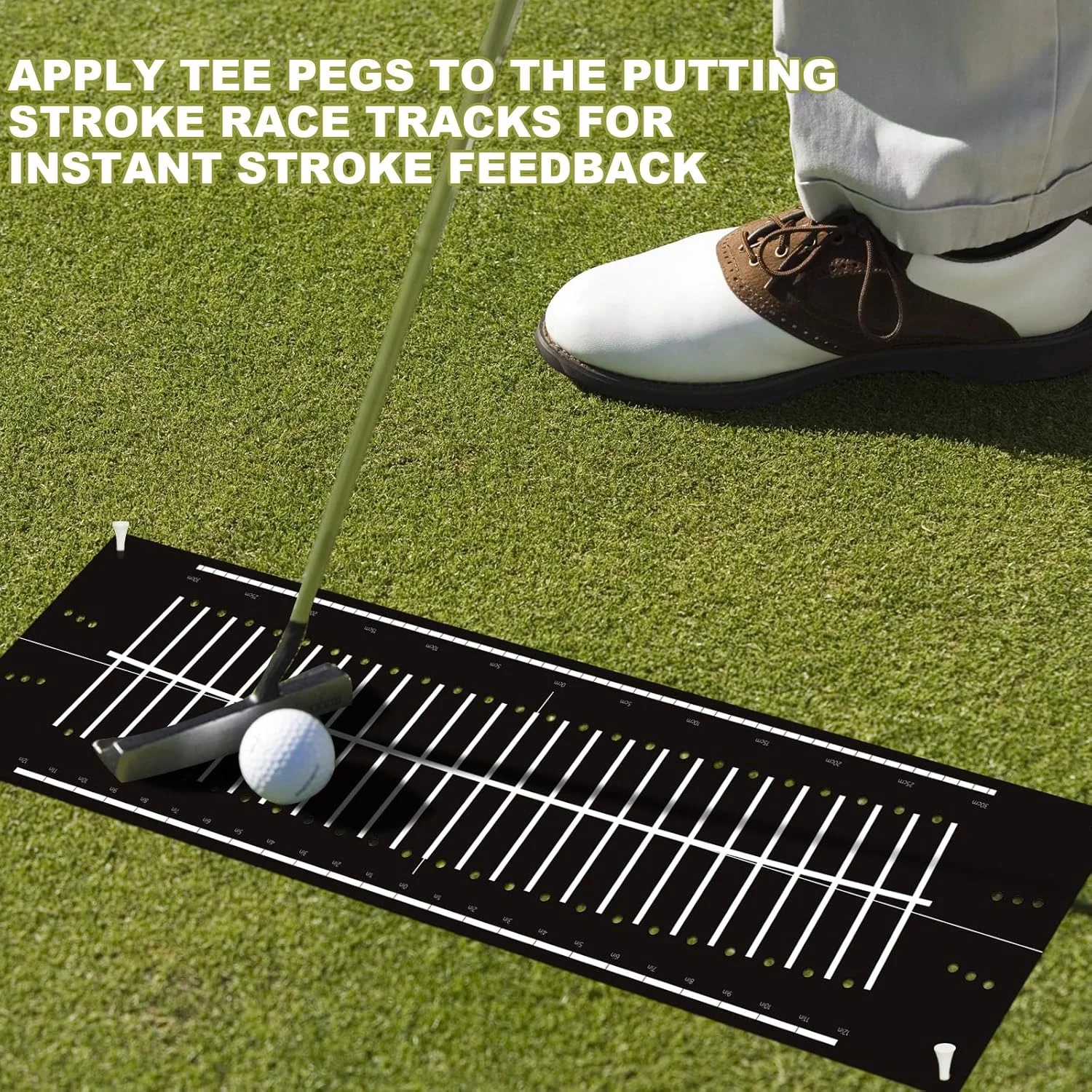 Indoor Golf Putting Mat -Pract - Alignment Stick Set review and price