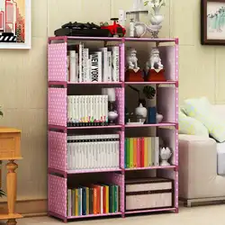 4 Layer Bookshelf Storage Rack Magazine Bookcase Display Shelves Storage Unit Organizer Debris Home Furniture Home Decor Display
