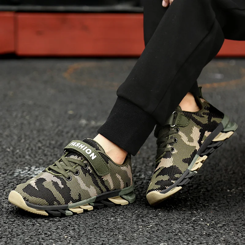 2025 Spring New Brand Children Fashion Kids Camouflage Sneakers Boy Girl Sports Shoes Baby Breathable Casual Shoes