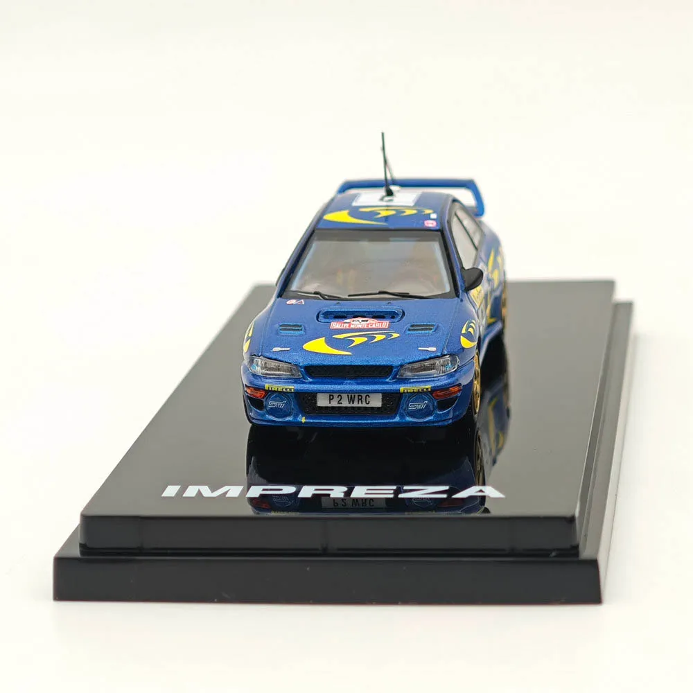 1/64 Hobby Japan for IMPREZA WRC 1997 RAC RALLY&TOUR DE CORSE&MONTE-CARLO Blue Diecast Models Car Miniature Auto Toys Collection