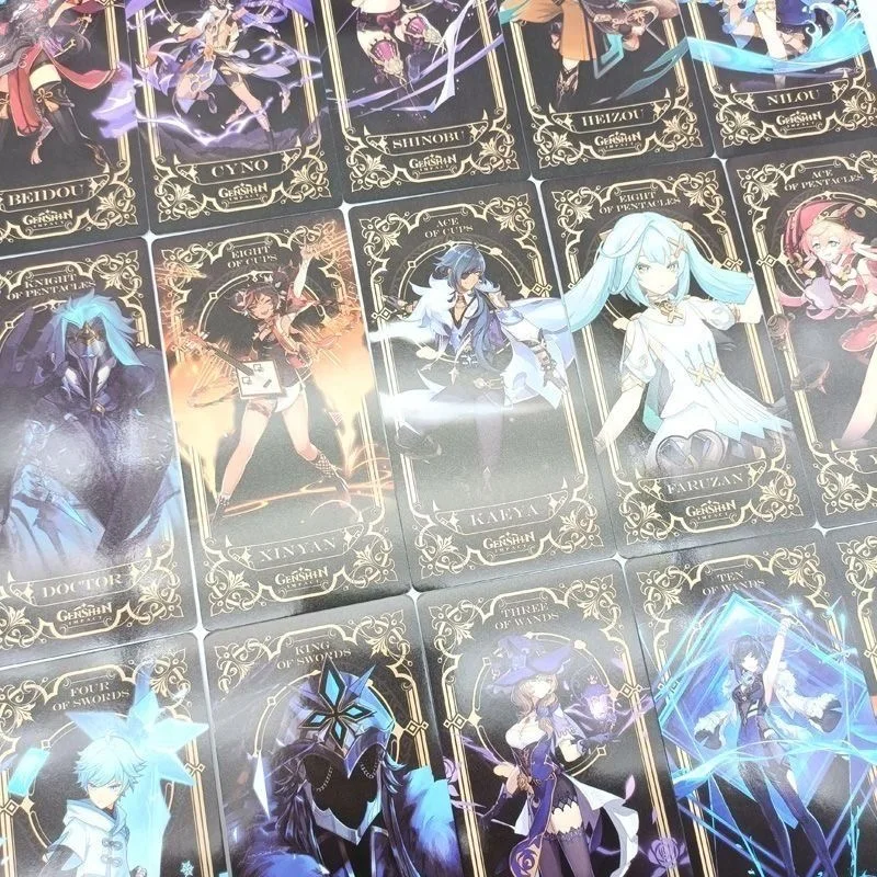 Genshin Impact New Limited Card Creativity High Beauty Cartoon لطيف ورائع وسيم في مجموعة جديدة من المشاهير عبر الإنترنت