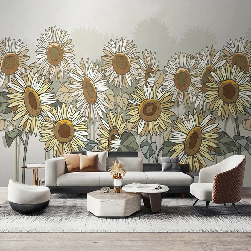 European Style Custom Photo Mural Flower Pattern Art Wallpaper Home Interior Decoration Wall Papers Backdrop Papel De Pared 3D