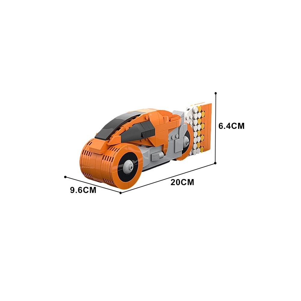 Leichtes Rad () (orange Edition) Modellbau steine Film & TV Charakter Modellbau steine Ziegel Spielzeug Lernspiel zeug