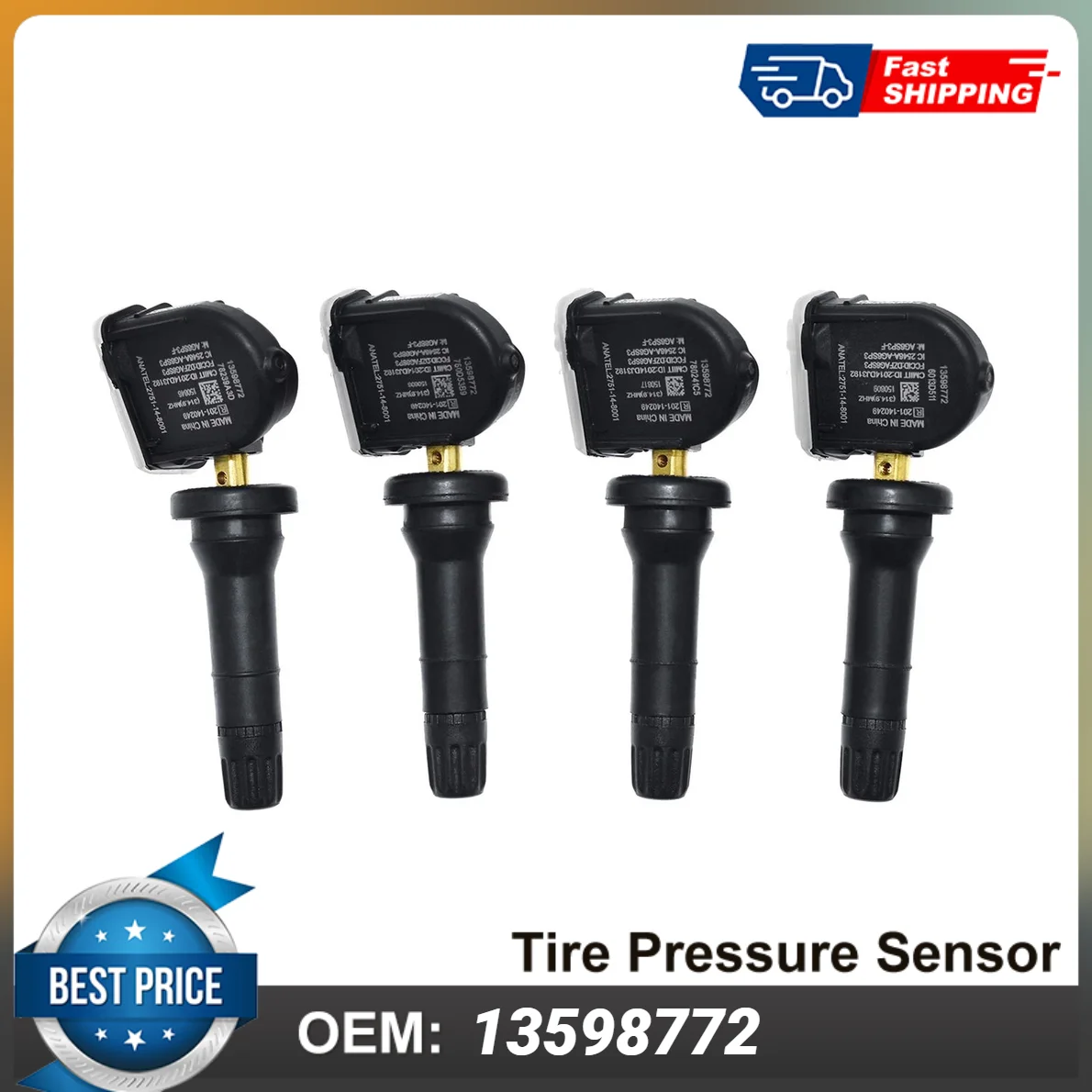 

4PCS OEM 13598772 TPMS Sensor For Buick Cadillac Chevrolet GMC Auto Parts High Quality