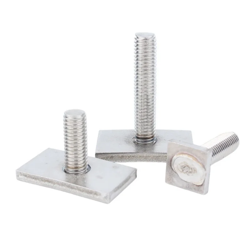 M6 M8 M10 304 In Acciaio Inox T-Slot Scivolo Binario T Forma Tipo Rettangolo Martello Testa Bullone Vite Viti di Saldatura