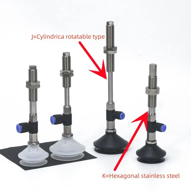 Afbeelding 4: 1 stks balg Vacuüm Pad ZPT40/50BNJ10/20/30/50-B01-A14, ZPT40/50BS-K40-B01-A14, Vacuüm Zuignap SMC maat
