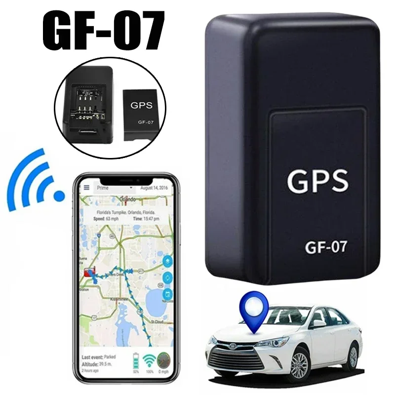 GF-07 미니 GPS 트래커 자기 마운트 자동차 오토바이 실시간 추적 안티 분실 로케이터 