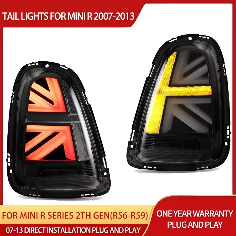 

07-13 Mini R Series 2th Gen(R56 R57 R58 R59) Vland LED Tail Lights With Amber Sequential Turn Signal